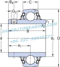YAR205-2RF SKF Y-bearings