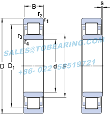 Roulement à Rouleaux Cylindriques NU 2205 ECP - Single Row Pour Applications Industrielles
